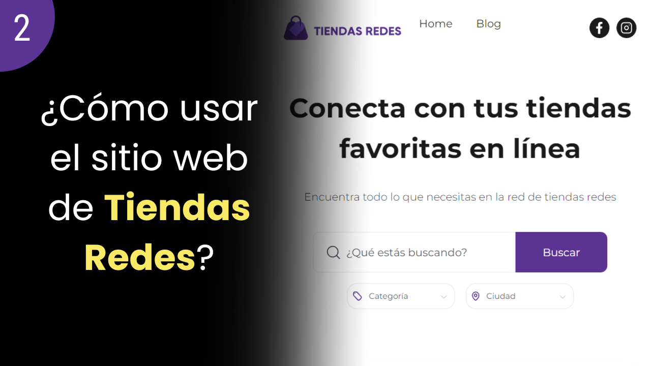 ¿Cómo usar el sitio web de Tiendas Redes?